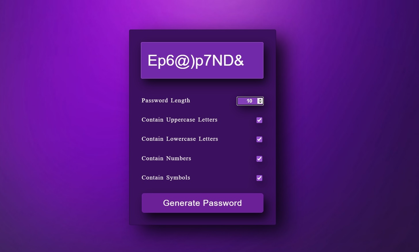 password generator project image